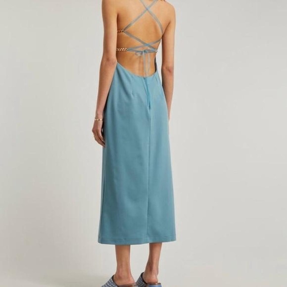 Paloma Wool Chain Cross-back Dress in Blue - Picture 2 of 11